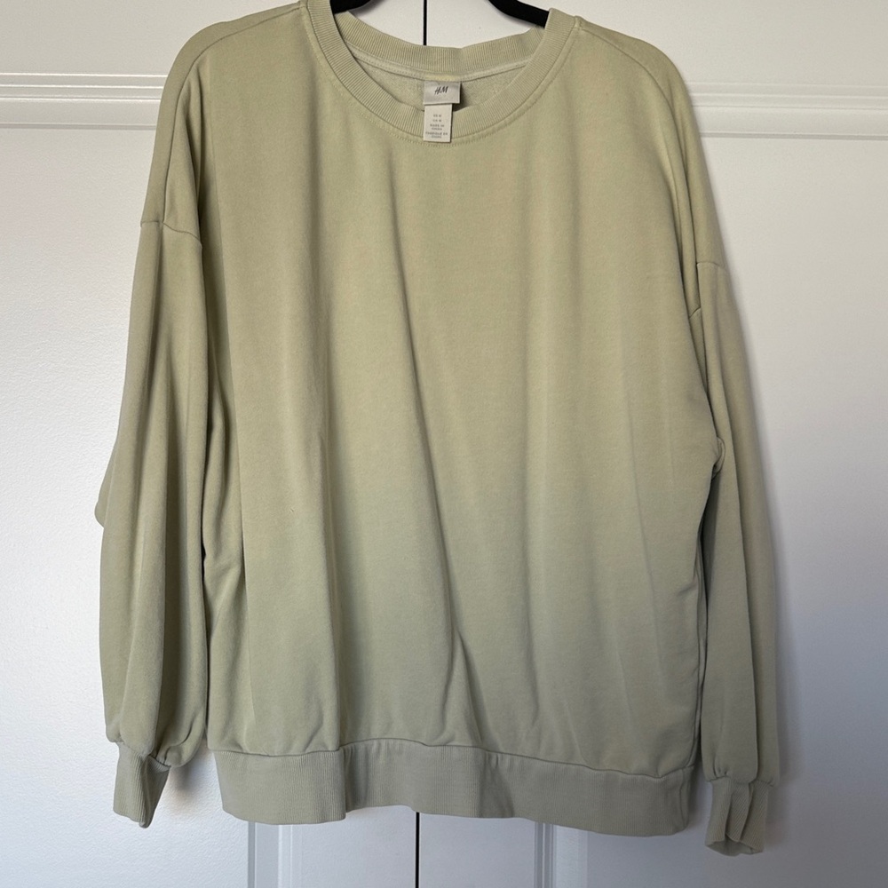 H&M Women's Light Yellow Sweatshirt